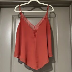 Vestique Asymmetrical Coral Camisole Top